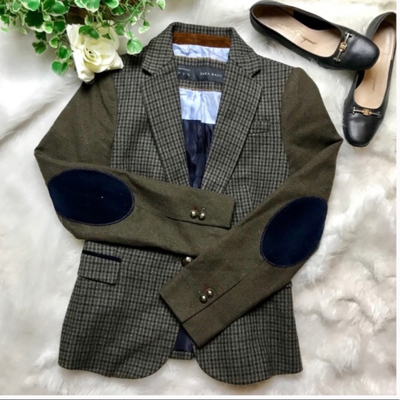 Zara Jackets & Blazers - Zara Wool Houndstooth Blazer Jacker size M